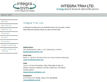 Tablet Screenshot of integratrim.com